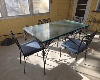 Outdoor vintage table & chair