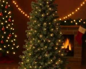 9ft Prelit Christmas Tree with Lights Pinecones Realistic Holiday Decor