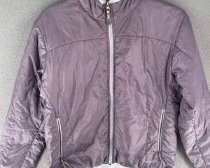 Sherpa Primaloft Jacket Women’s Medium Quilted Full Zip Lightweight Winter Coat