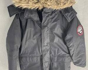 Snozu Snow Jacket Boys Youth Small Winter Coat Fur Trim Heavy Hooded Outdoor