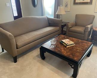 ETHAN ALLEN SOFA AND CHAIR SET    EVERYTHING IS JUST LOVELY AT THIS HOME 