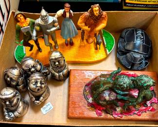 Pewter Monks, Wizard of OZ and Copper Figurines