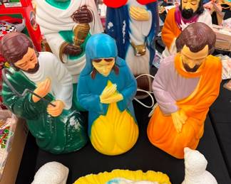 Blow Mold Nativity Sets