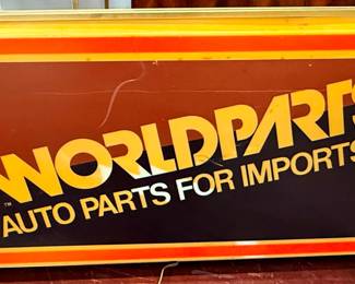 Worldparts Auto Parts For Imports Sign