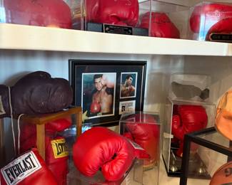SIGNED HALL OF FAME BOXING GLOVES