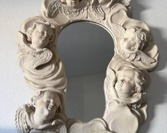 BIG CHERUB MIRROR - ITS WILD!