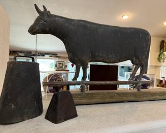 SUCH COOL COW BELLS & COW ON WOOD PLANK