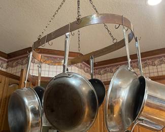 ALL CLAD AND A FABULOUS HANGING POT RACK