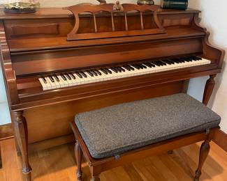 PIANO -BENCH LOVELY CONDITION GREAT PRICE WILL SELL ANYTIME - NEEDS TUNING
