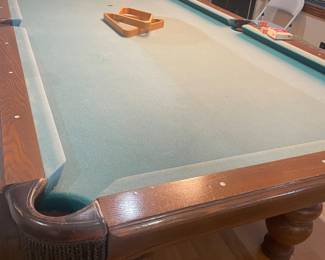 POOL TABLE AND ALL THE ACCESSORIES