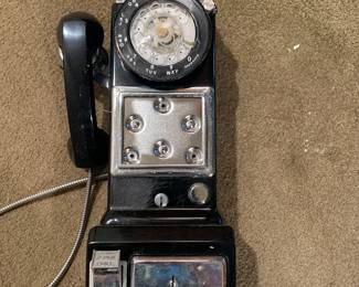 Antique pay phone