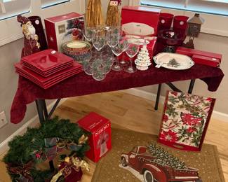 Christmas Decor and holiday themed entertainment ware