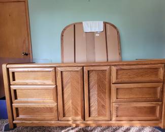 dresser with mirror