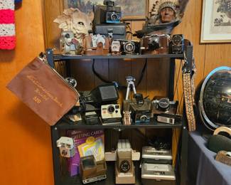 Metal folding shelf not for sale (property of Seasons)