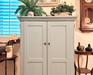 Light blue modern armoire