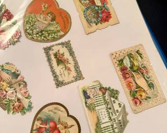 Victorian cards scrapbook collection