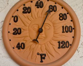 Sun outdoor clock