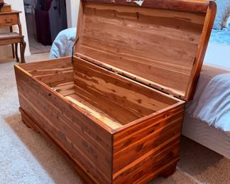 Large wood hope chest
