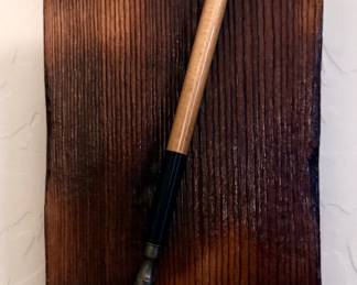 Vintage ink pot and quill display