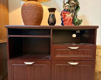 wood media console