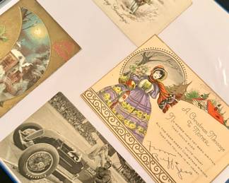 Victorian greeting cards scrapbook collection