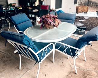 Patio table and chairs set