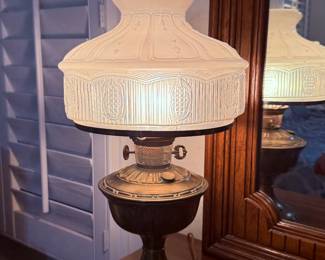 Vintage large oil lamp