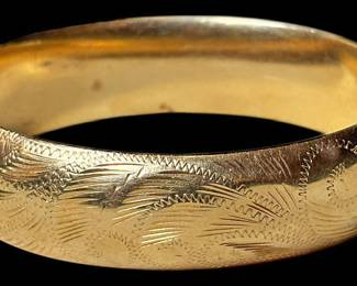 14K Yellow Gold Rine Bracelet 