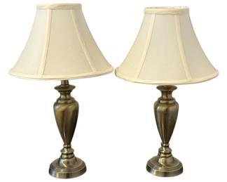 Small Brushed Gold Table Lamps 