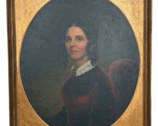 APPRAISED Antique Framed Ancestor Portrait 