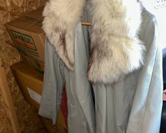 Leather fur