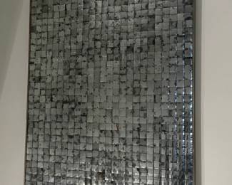 Tiled Mirror mid-century style wall decor