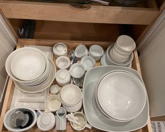 Kitchen servings pieces, bowls and more