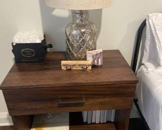 Glass Lamp and End Tablr