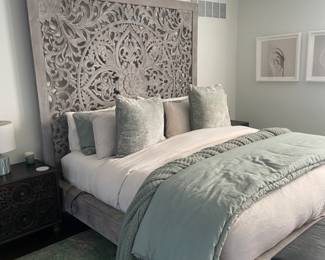 Gorgeous Moroccan Style King Bed and Bedding