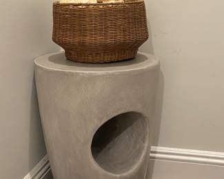 Decorative Pedestal and Basket
