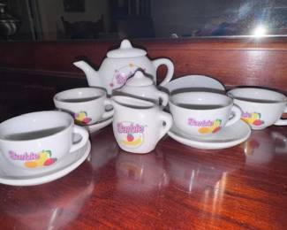 Vintage Barbie miniture tea set complete