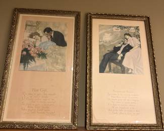 Her Gift and Honeymoon Visions Framed Art