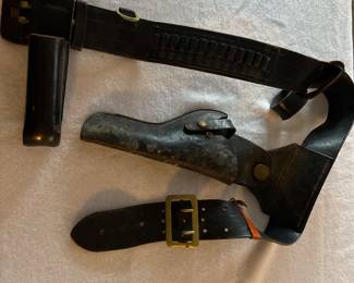 Police Officers Service Belt with Holster