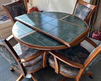 Tile top Kitchen Table and Chairs