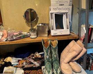 Western boots and Ughs