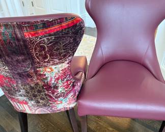 We have 6 of these great dining chairs...Round dining table photo coming