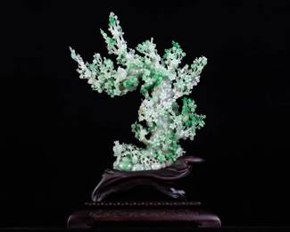 Lot JD803 Jadeite Jade Bonsai Tree
