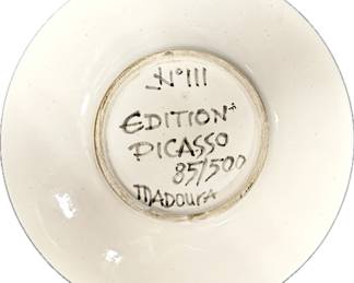 Pablo Picasso Earthenware Visage No. 111 back