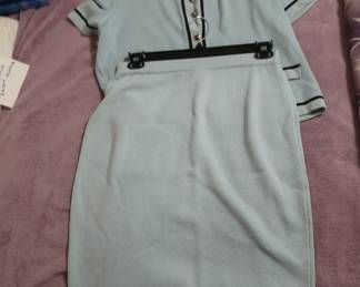 St. Johns knit-  Light  blue