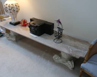 marble  top  display  table