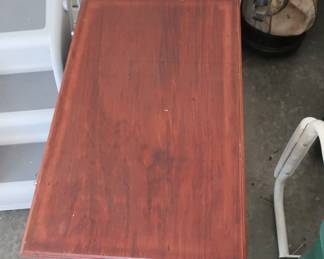 small wood table