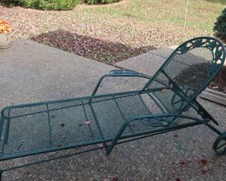 iron chaise lounge