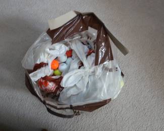 large amount of golf balls
