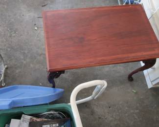 small  wood  table